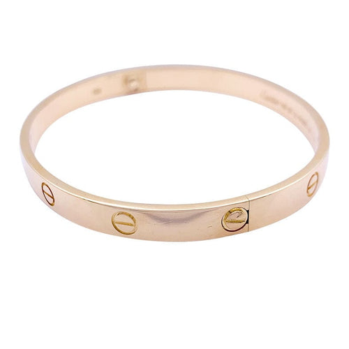 Bracelet Cartier, "Love", en or rose. 58 Facettes 34326