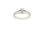 Bague 48 Bague contemporaine or blanc, diamant taille brillant 58 Facettes 21784