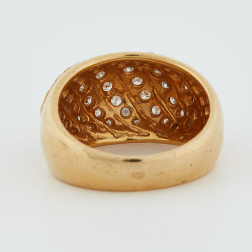 Bague 53 BAGUE OR JAUNE 18 CARATS 58 Facettes REF 5006/14