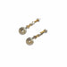 Boucles d'oreilles boucles d'oreilles en platine avec diamants 58 Facettes Q187B