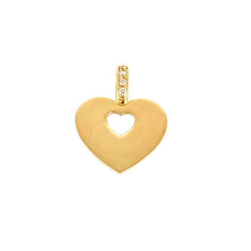 Pendentif POIRAY - Pendentif coeur en or jaune 58 Facettes 250133