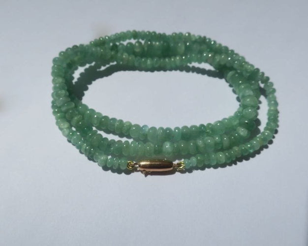 Collier Collier perles d'émeraudes naturelles 58 Facettes