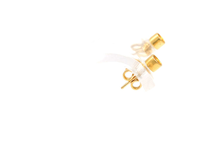 Boucles d'oreilles Boucles d'oreilles en or jaune serties de diamants 58 Facettes 22379