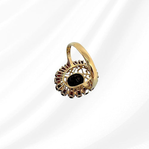 Bague Bague Grenats Or Jaune 18 K 58 Facettes AA 1704