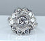 Bague 51 Bague marguerite or blanc diamants 58 Facettes AB304
