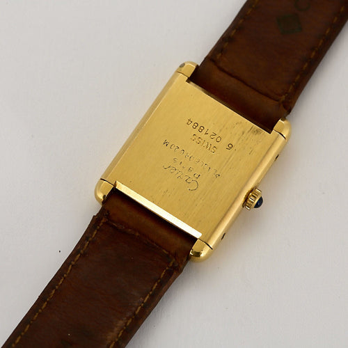 Montre Cartier - Tank Must de Cartier - Montre en plaqué or 58 Facettes BRI0023