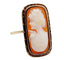 Bague 50 Bague marquise antique or jaune, camée sur coquille 58 Facettes A05866