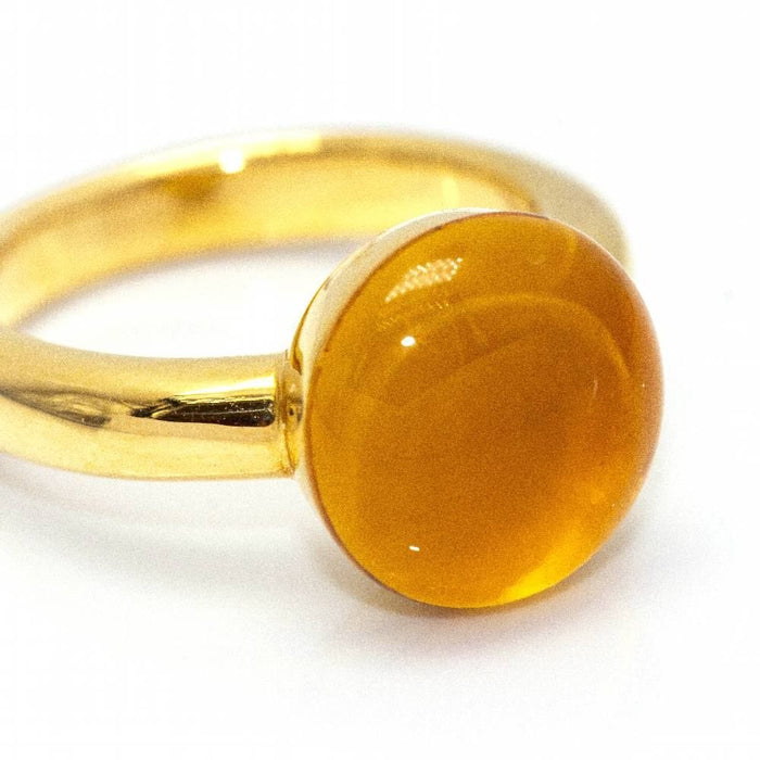 Bague 54 Bague en Or Jaune et Citrine 58 Facettes D361611UZ