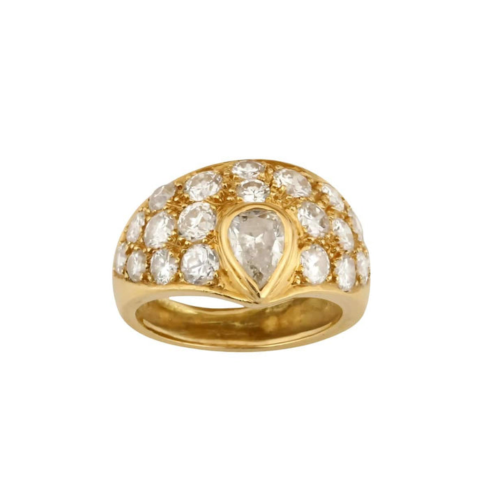 Bague Bague Jonc or jaune diamants 58 Facettes JONCd2