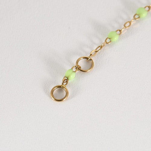 Bracelet GIGI Clozeau - Classique Gigi - Bracelet en or jaune et résine verte claire 58 Facettes BRI0094X5