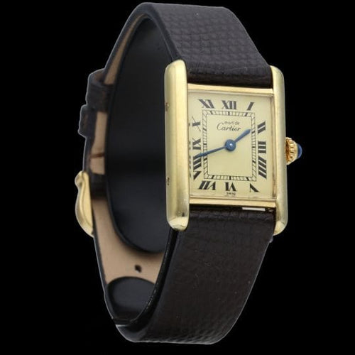 Montre Cartier Montre Tank Vermeil 58 Facettes MT42590