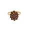 Bague 53 Bague marguerite en or jaune et grenats 58 Facettes LEN12163