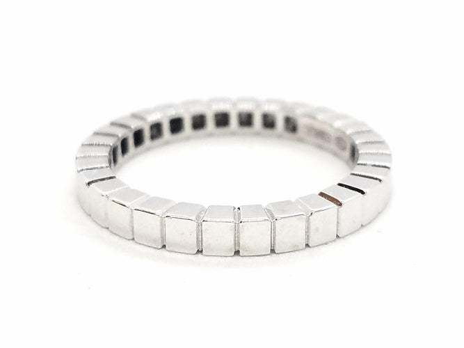 Bague 54 Bague Alliance Or blanc 58 Facettes 578800RV