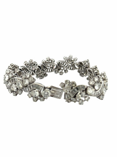 Bracelet Bracelet haute joaillerie en platine , or et diamants 58 Facettes
