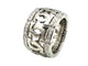 Bague 52 CARTIER. Collection "Entrelacé", bague or blanc et diamants 58 Facettes