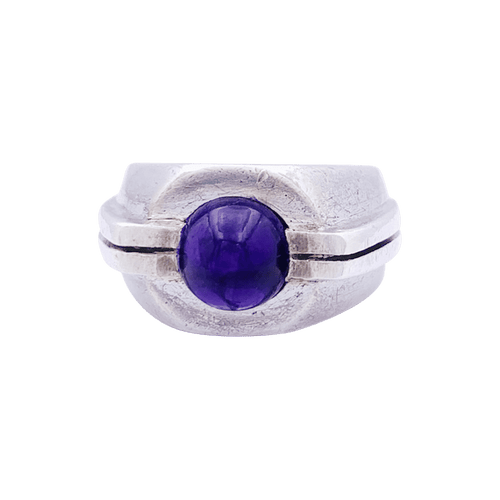 Bague 48 Bague attribuée à Boivin, argent et améthyste 58 Facettes 33268