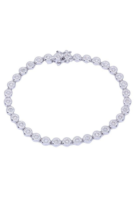 Bracelet Bracelet ligne diamants 58 Facettes 088781