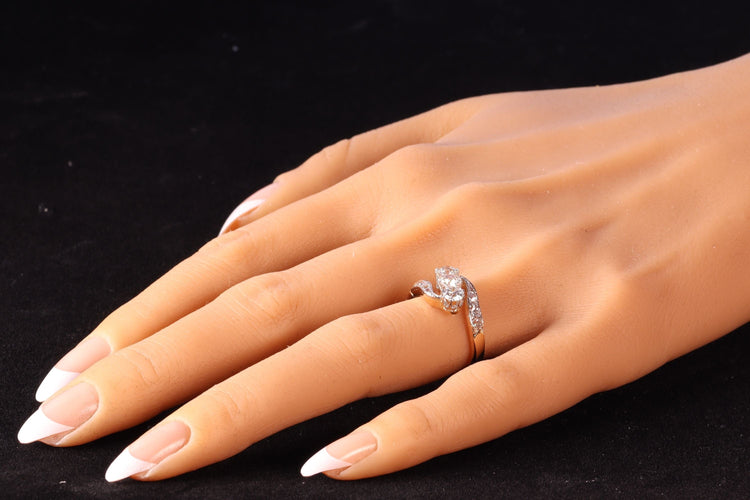 L'amour à travers le temps : bague de déclaration en diamant Belle Époque des années 1920