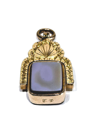 Pendentif Pendentif En Agathe Et En Jaspe Sanguin 58 Facettes