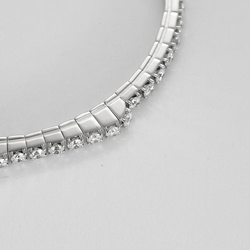 Bracelet Bracelet souple en or gris et diamants 58 Facettes JBW0019-16