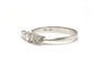 Bague 61 Bague contemporaine en or blanc 18 carats sertie de diamants "taille" brillant 58 Facettes 22734