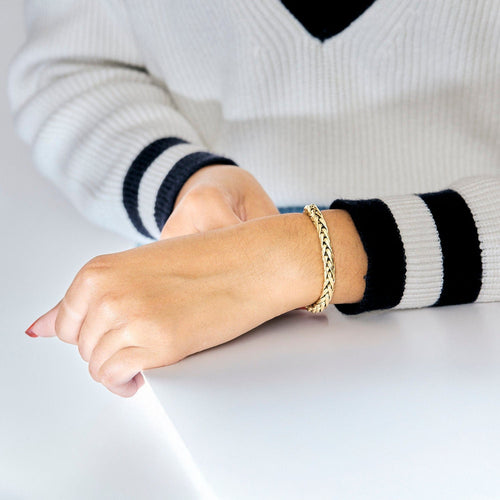 Bracelet Bracelet en or jaune et saphir 58 Facettes LP1135