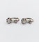 Boucles d'oreilles Dormeuses anciennes en or blanc 18k et platine serties de diamants 58 Facettes A06530