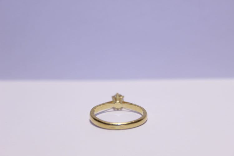 Bague 48 Bague solitaire Diamant 0.26ct 58 Facettes