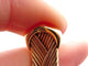 Bracelet vintage bracelet CARTIER double c tisse or jaune 18k jonc 33.5gr   boite 58 Facettes 271626