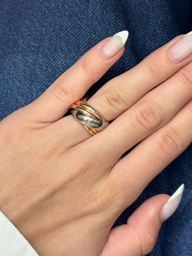 Bague 49 Bague Trinity Cartier 3 ors 6 anneaux 58 Facettes 864
