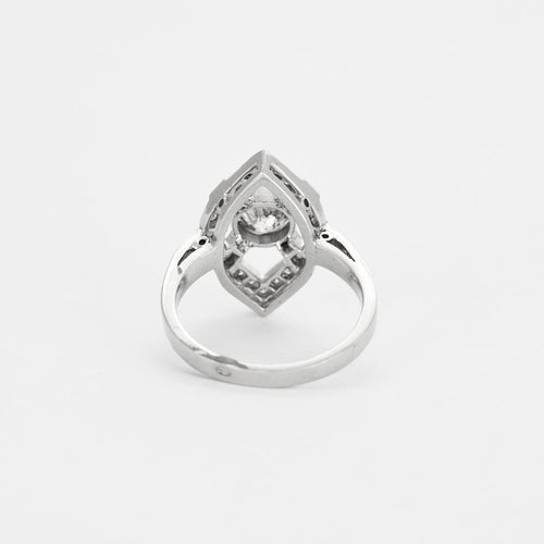 Bague 54 Bague ancienne losangique diamants 58 Facettes 31300537
