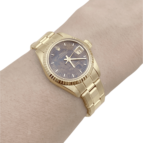 Montre Montre Femme Rolex, "Oyster Perpetual Datejust", or jaune. 58 Facettes 34471