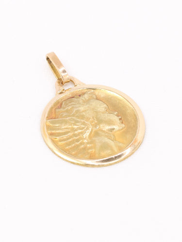 Pendentif Médaille religieuse Ange or jaune 58 Facettes 1179.3