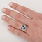 Bague Bague saphirs et diamants 58 Facettes