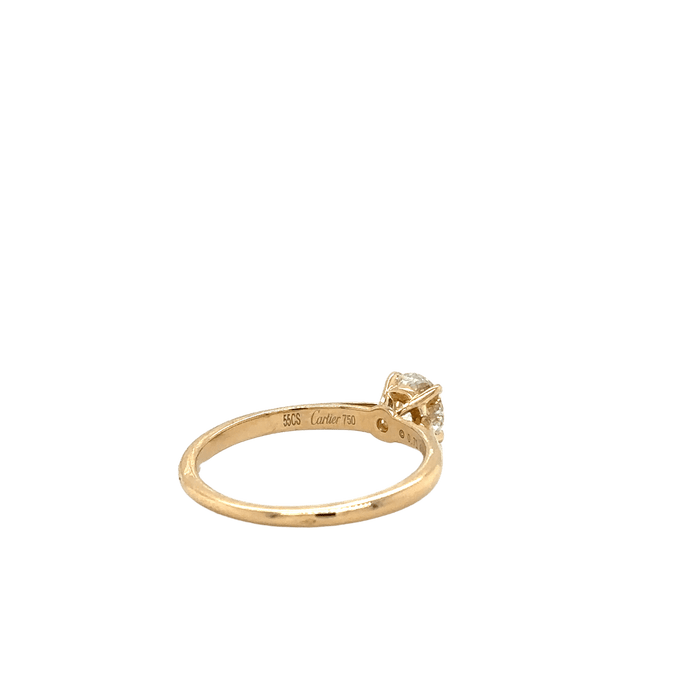 Bague 55 Cartier - Bague Solitaire 1895 - Or jaune et Diamant 58 Facettes 1.0000274/1