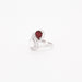 Bague Bague or blanc avec diamants et rubis 58 Facettes