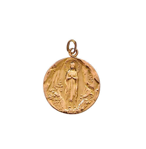 Médaille Vierge Marie Or Rose