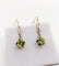 Boucles d'oreilles Dormeuses antique or jaune péridot en serti griffes 58 Facettes A05288