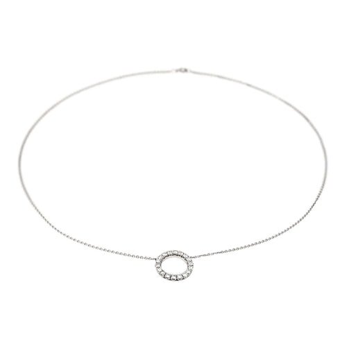 Collier Collier Pendentif Or blanc Diamant 58 Facettes 3681130CN