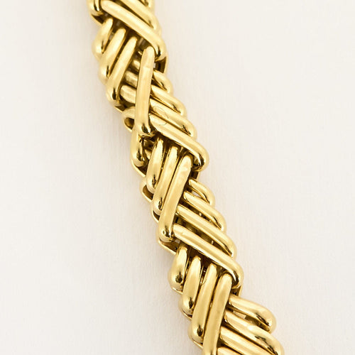 Collier Collier en Or jaune 18k à maille chevrons 58 Facettes CHANT0009