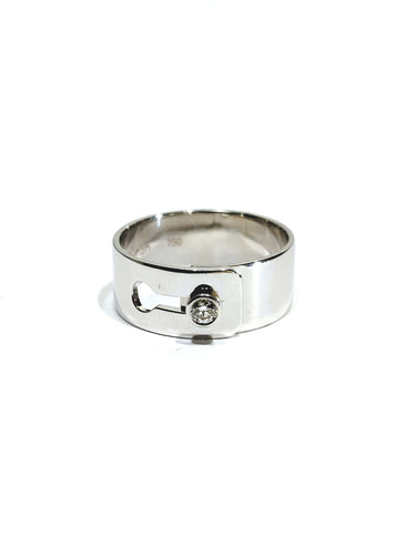 Bague 52 Dinh Van - Bague "Serrure" en or blanc 58 Facettes