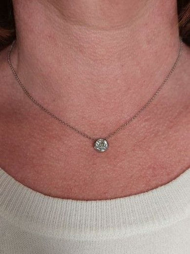 Collier COLLIER DIAMANT SOLITAIRE 1.19 CARAT 58 Facettes 078001