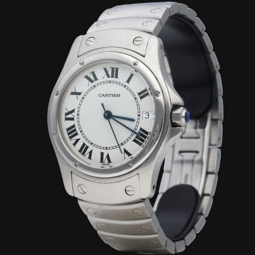 Montre Cartier Montre Santos Ronde 33Mm Automatique 58 Facettes MT44427