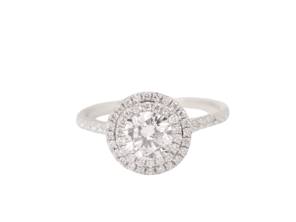 Bague 53 Bague solitaire en or blanc et diamants 0.72ct 58 Facettes 31788/32448