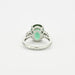 Ring 48.5 Platinum Ring Blue-Green Tourmaline 4,15 carats 58 Facettes