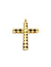 Pendentif Pendentif croix en or jaune 58 Facettes