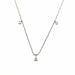 Collier Collier or blanc serti de diamants naturels 58 Facettes