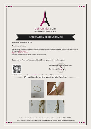 Bracelet Dinh Van - Bracelet chaîne en or jaune 58 Facettes 330081144