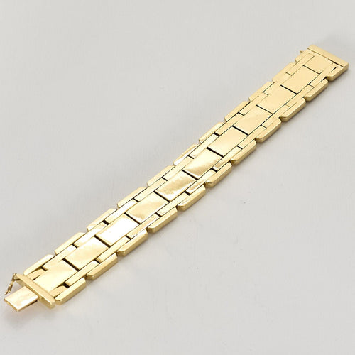 Bracelet Bracelet Tank en or jaune 58 Facettes BIA1218