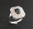 Bague 54.5 Bague saphir et diamants, monture or blanc 58 Facettes C23-10